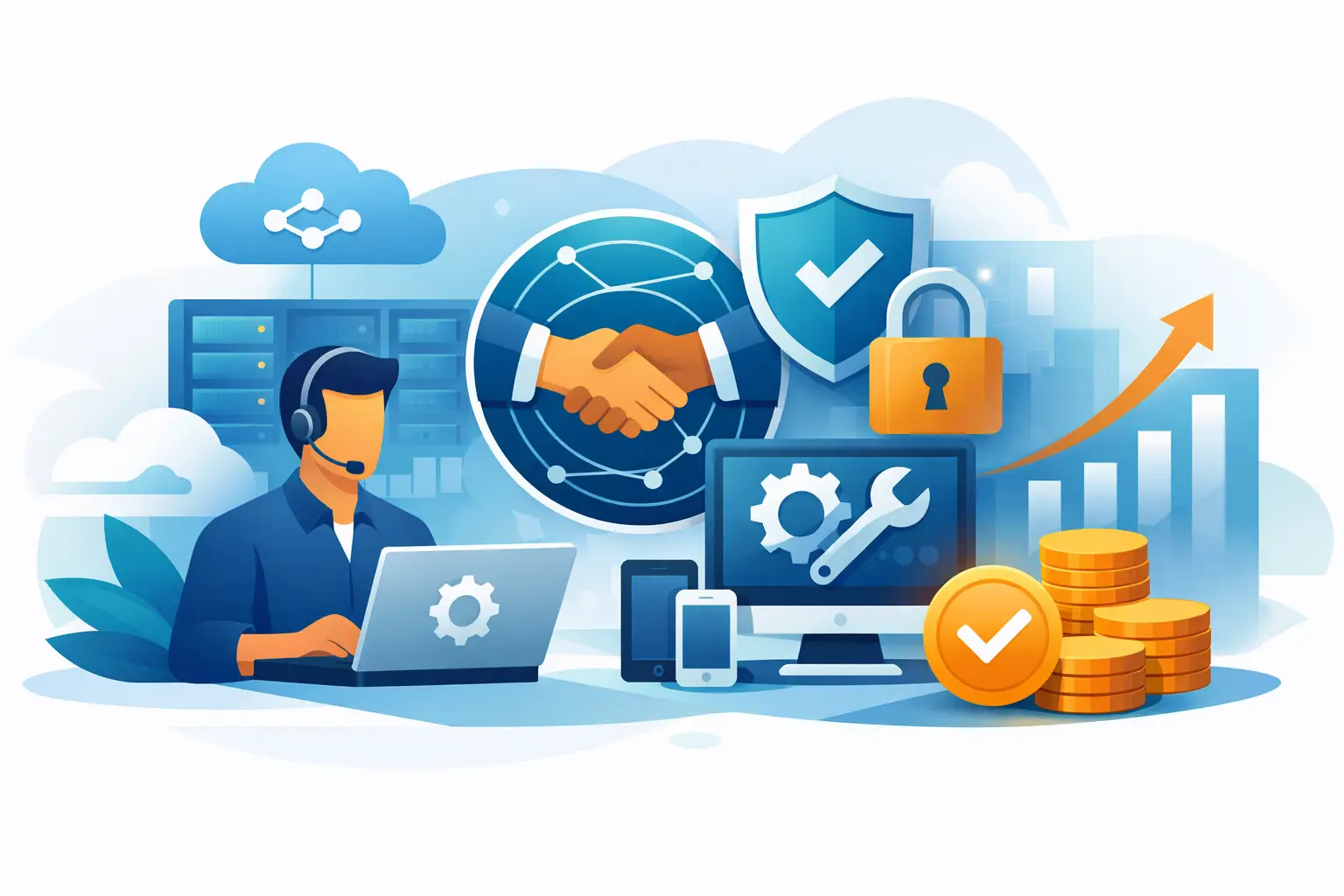 Serviços geridos de TI: valor real