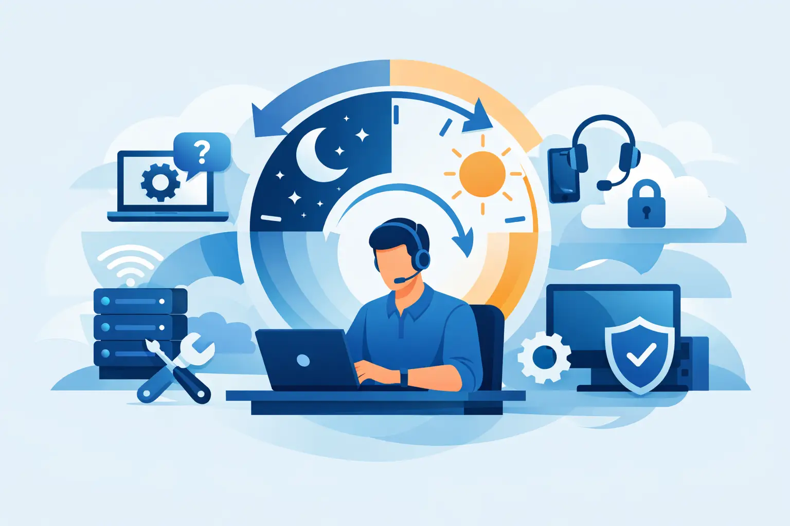 Suporte informático 24/7 para empresas