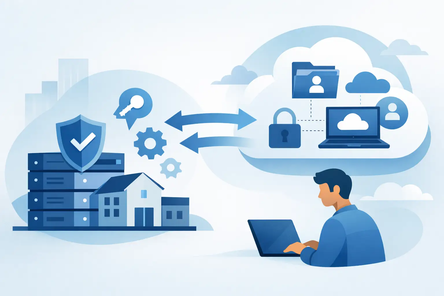 Active Directory híbrido: controlo sem cedências
